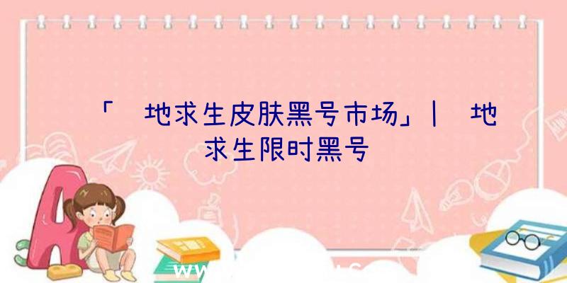 「绝地求生皮肤黑号市场」|绝地求生限时黑号